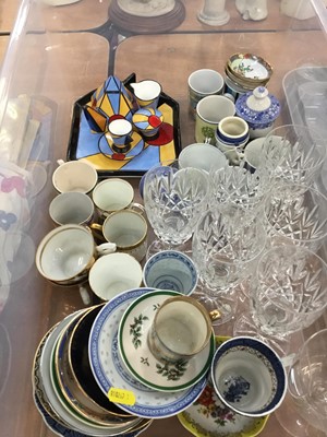 Lot 306 - Colclough tea and dinner ware and Lot decorated china and glassware