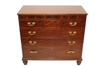 Lot 1495 - George IV mahogany chest of drawers, having...