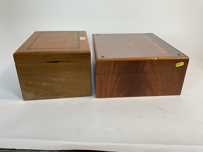 Lot 104 - Hennessy humidor and another