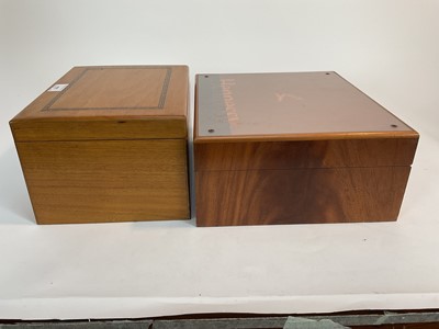 Lot 104 - Hennessy humidor and another