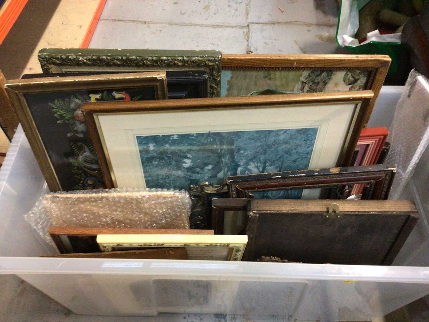 Lot 527 Box of pictures and plaque, "Memory Lane"