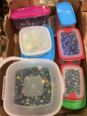 Lot 408 - Large collection of assorted marbles