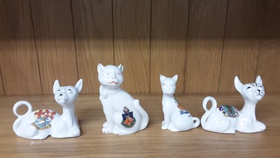 Lot 158 - Selection of Crested China Cats, various manufacturers to include Savoy China, Arcadian and Carlton