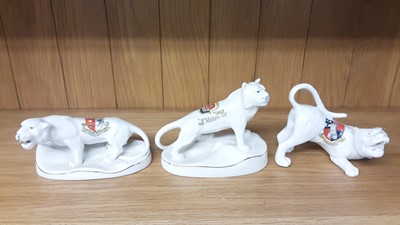 Lot 159 - Selection of Crested China model animals including Tigers, Deer, Hippo, Bears etc, various manufacturers to include Savoy, Carlton and Swan