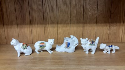 Lot 164 - Selection of Crested China Cats, various manufacturers to include Carlton, Willow Art and Savoy