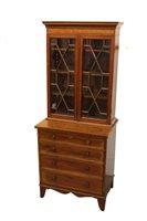 Lot 1504 - Good small size Edwardian mahogany and...