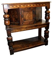 Lot 1505 - Good quality 17th century-style oak and dog...