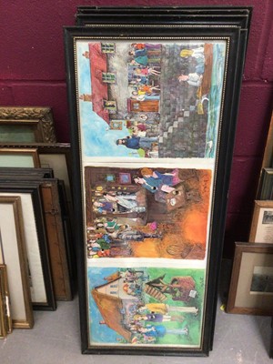 Lot 350 - Set of eight framed prints by Tony Escott