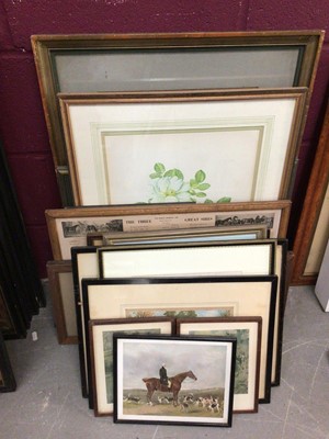 Lot 351 - Quantity of pictures, including hunting and equestrian prints