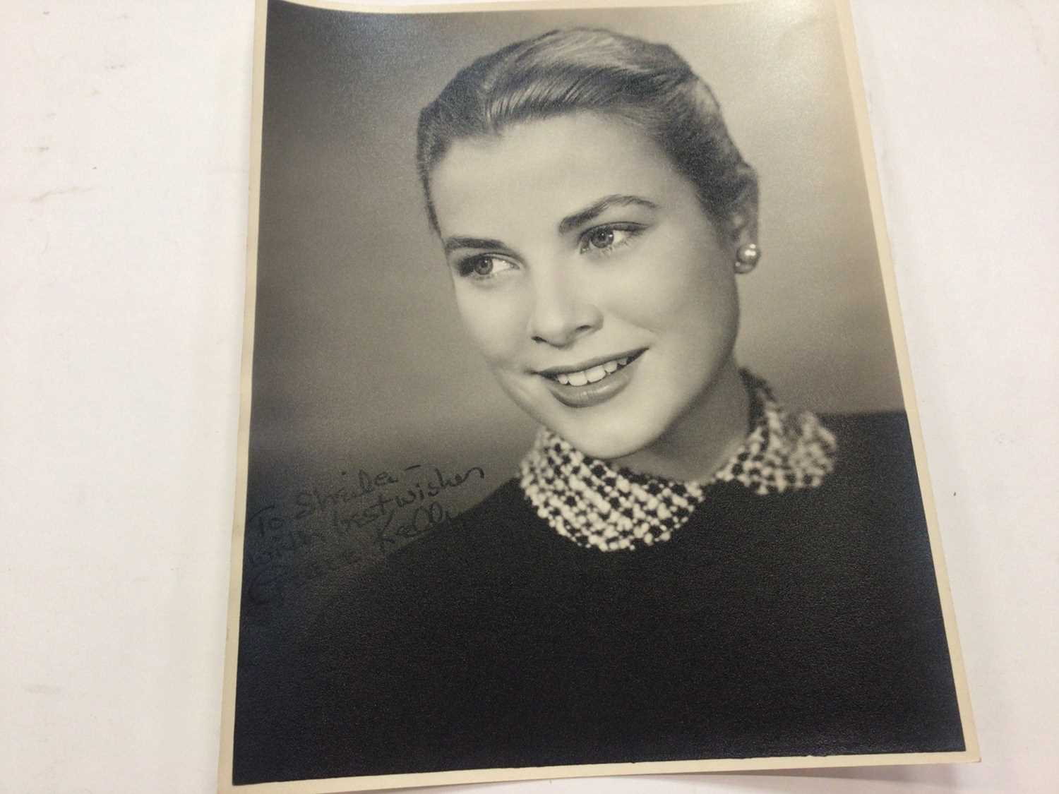 Lot 1439 - Autograph Grace Kelly Actress 1950's Portrait Photograph hand signed 'To Sheila With Best Wishes Grace Kelly'