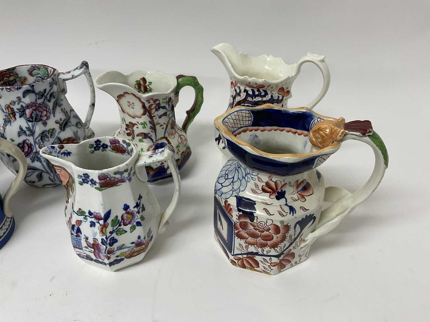 Lot 469 Collection of eight antique Ironstone