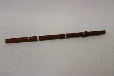 Lot 2327 - English fruitwood flute by William Henry Potter