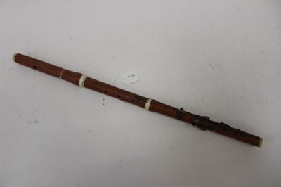 Lot 2327 - English fruitwood flute by William Henry Potter