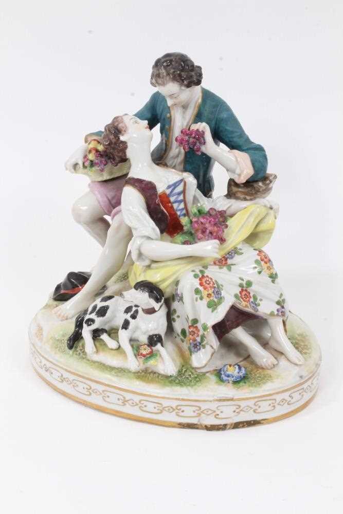 Lot 142 - Continental figural group