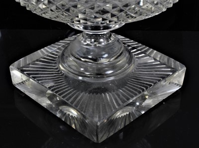 Lot 83 - 19th century cut glass pedestal bowl