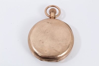 Lot 581 - 9ct gold pocket watch