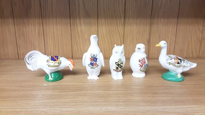 Lot 170 - Selection of Crested China models including figures and animals, various manufacturers to include Arcadian, Rowena and Willow Art