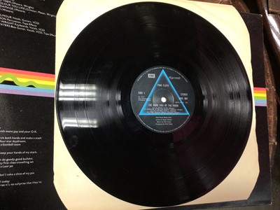 Lot 204 - Two boxes of LP records (approx 100)  including Beatles, Pink Floyd, Free and others