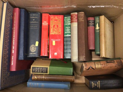 Lot 192 - Two boxes of mixed books, including antiquarian
