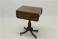 Lot 1527 - Good William IV mahogany worktable in the...