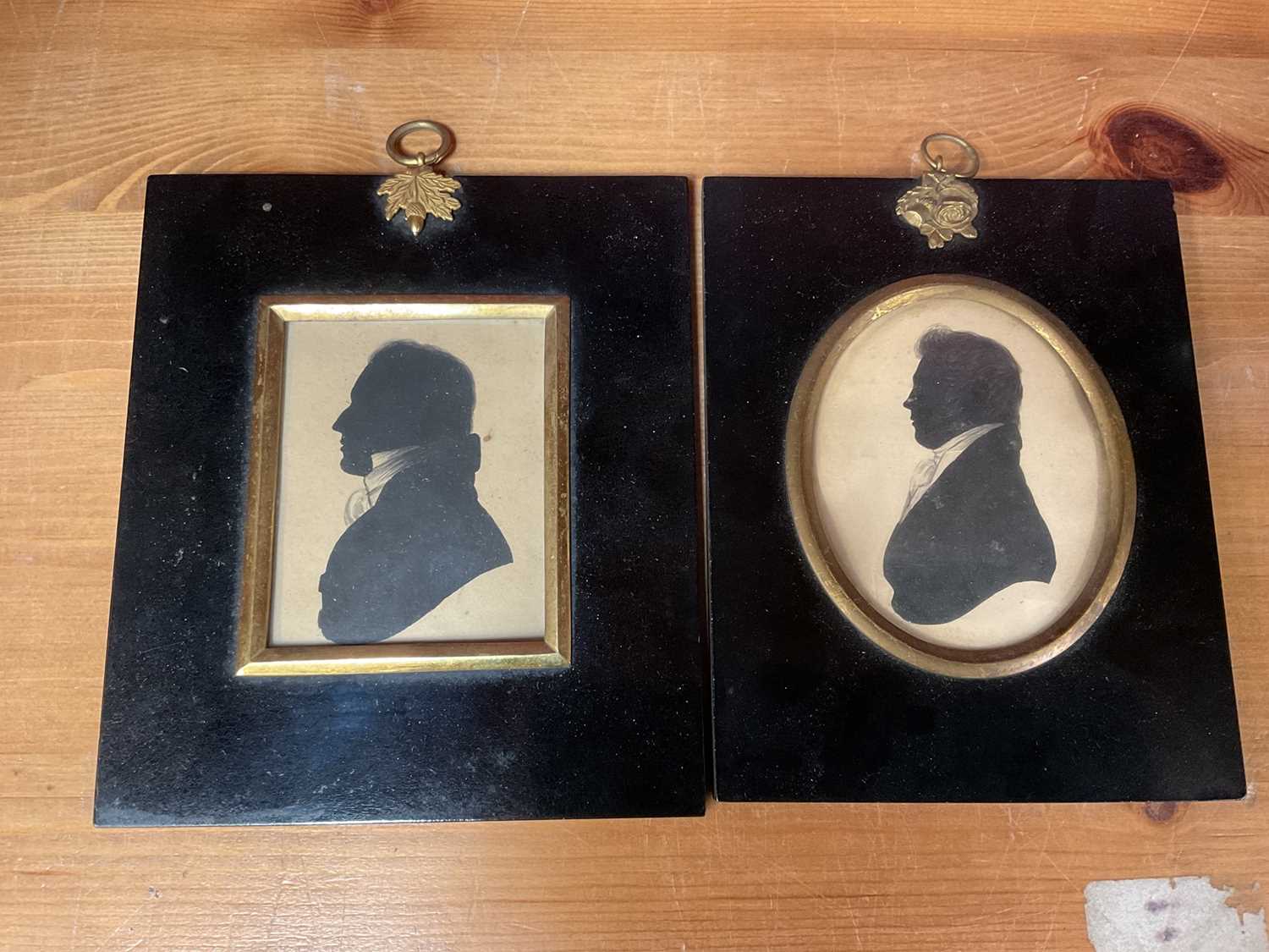Lot 135 - Two Regency silhouettes on paper