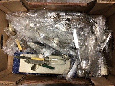 Lot 198 - Box of plated cutlery