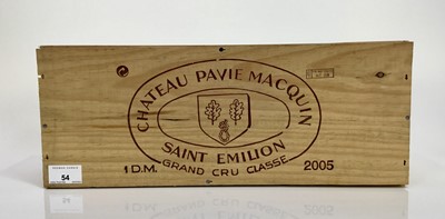 Lot 54 - Wine - one double magnum, Chateau Pavie Macquin Saint Emilion 2005, owc
