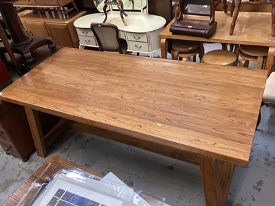 Lot 943 - Large Hardwood refectory table