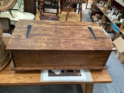 Lot 948 - Laura Ashley Garrat 12 Drawer apothecary style Coffee Table with hinged lid storage compartment (Dark Chestnut)