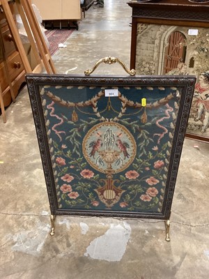 Lot 1014 - Three needlework firescreens