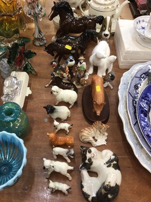 Lot 400 - Beswick Horses and other animals, Royal Doulton Polar Bears, Goebel figures and other ceramics