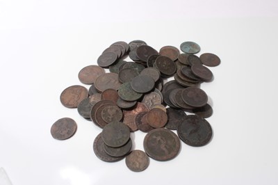 Lot 513 - G.B. - Mixed 18th to 19th century copper coins in varying grades VG-AVF (91 coins)