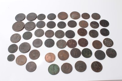 Lot 514 - G.B. - Mixed 18th to 19th century copper trade tokens in varying grades VG-VF (51 coins)