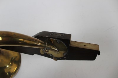 Lot 2326 - Mahogany and Brass Phono fiddle by A. T. Howson, London