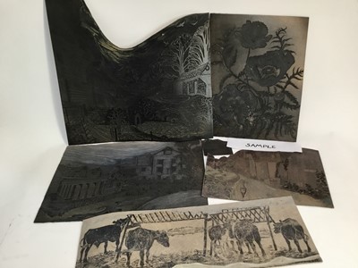 Lot 492 - Penny Berry Paterson (1941-2021) a collection of woodcut and linocut original printer's blocks including some of her well known images (a quantity).