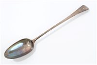 Lot 573 - Georgian Old English pattern basting spoon,...