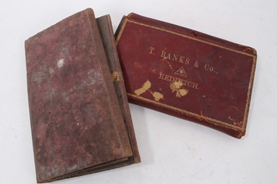 Lot 164 - Two late 19th/early 20th century fold out cases of fishing hooks