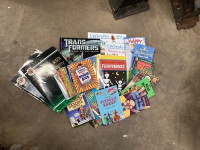 Lot 436 - Three boxes of childrens books including where's Wally, Horrible histories and educational books.