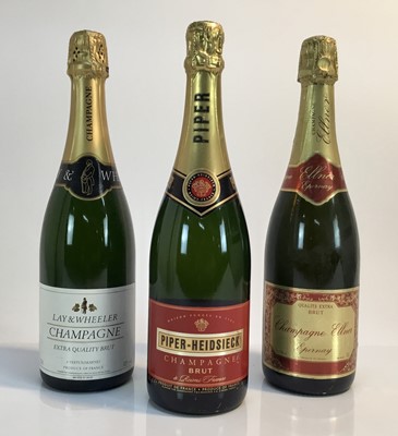 Lot 6 - Champagne - three bottles, Piper-Heidsieck and two others