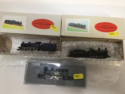 Lot 1816 - Railway Six Union Mills Models N Gauge locomotives together with another similar (7)