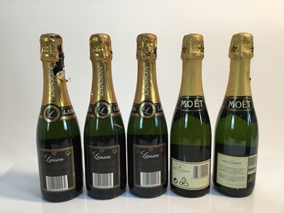 Lot 8 - Champagne - nine half bottles, Moët & Chandon, Louis Roederer and others