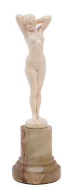 Lot 834 - Joe Descomps (1869-1950) fine 1930s ivory figure of nude girl