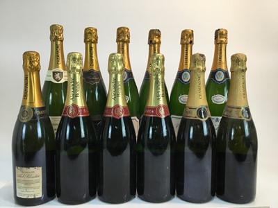 Lot 12 - Champagne - twelve bottles, Paul D'Hurville, Alexandre Bonnet and others
