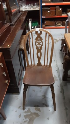 Lot 1112 - Pair of wheelback chairs