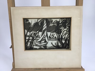 Lot 143 - Manner of Paul Nash woodblock print
