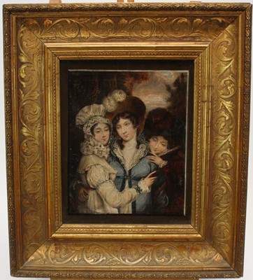 Lot 1158 - Follower of Gainsborough - three sisters