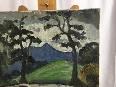Lot 1252 - *Lucy Harwood - oil on canvas - Landscape