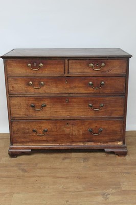 Lot 1472 - Early George III mahogany chest of drawers