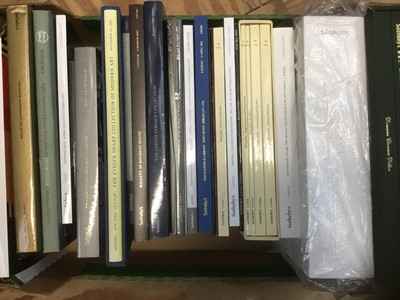 Lot 1723 - Two boxes of auction catalogues