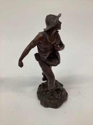 Lot 2641 - Pair of spelter figures